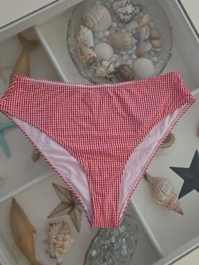 No Boundaries Red/White Bathing Suit Bottoms Size XL(16-18)NWT